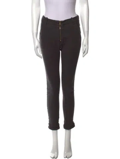 Pre-owned Ba&sh Skinny Leg Pants In Gray