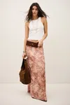 Ba&sh Ciria Python Print Maxi Skirt In Multi