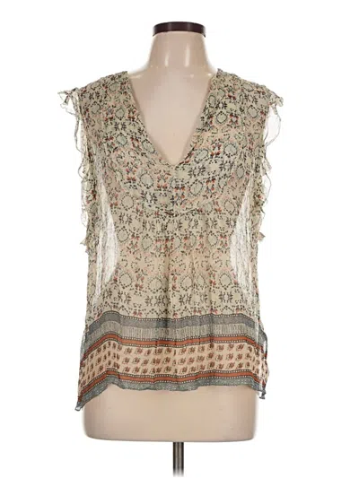 Pre-owned Ba&sh Sleeveless Blouse In Tan