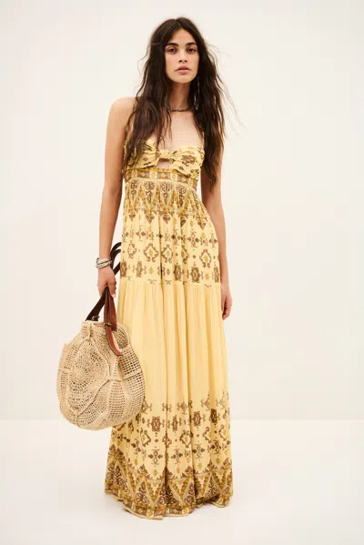 Ba&sh Sleeves Dress Zema For Women In Yellow
