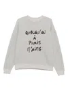 Ba&sh Slogan-print Sweatshirt In Gray