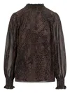 Ba&sh Smocked Shamy Top In Multi