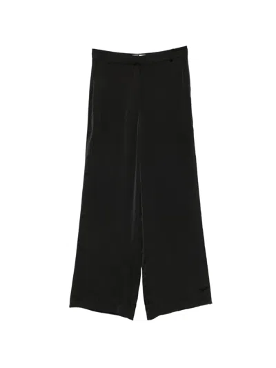 Ba&sh Solveig Diagonal-pocket Trousers In Black
