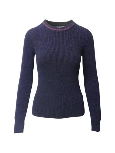 Pre-owned Ba&sh Sparkling Jumper In Blue