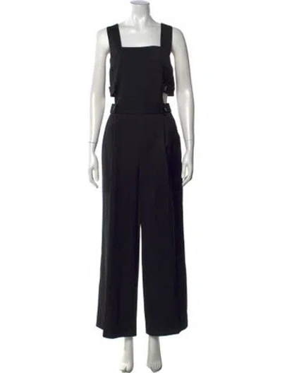 Pre-owned Ba&sh Square Neckline Jumpsuit In Black