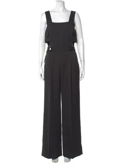 Pre-owned Ba&sh Square Neckline Jumpsuit In Gray