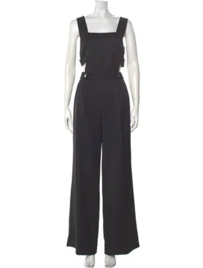 Pre-owned Ba&sh Square Neckline Jumpsuit W/ Tags In Gray