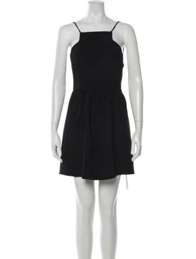 Pre-owned Ba&sh Square Neckline Mini Dress In Blue