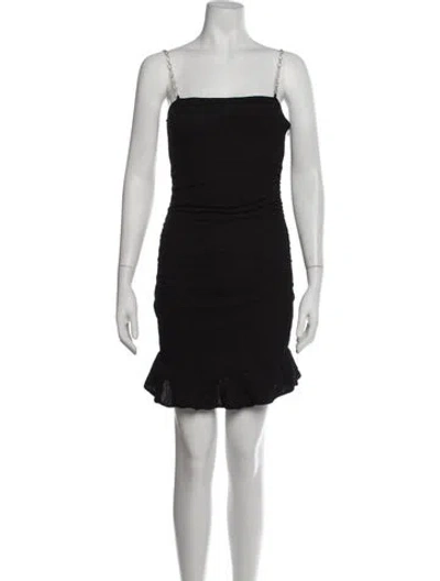 Pre-owned Ba&sh Square Neckline Mini Dress W/ Tags In Black