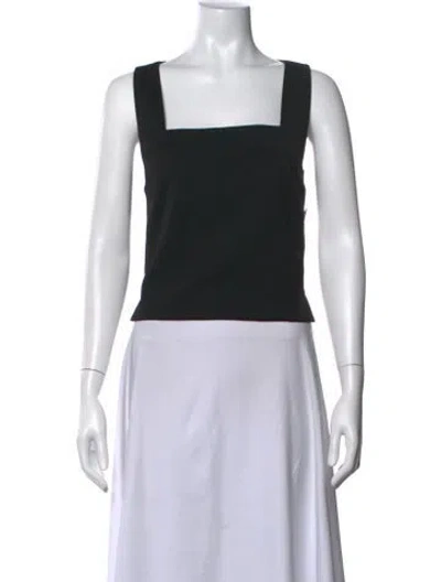 Pre-owned Ba&sh Square Neckline Sleeveless Top In Black