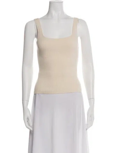 Pre-owned Ba&sh Square Neckline Sleeveless Top In Blue