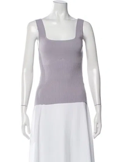 Pre-owned Ba&sh Square Neckline Sleeveless Top In Purple