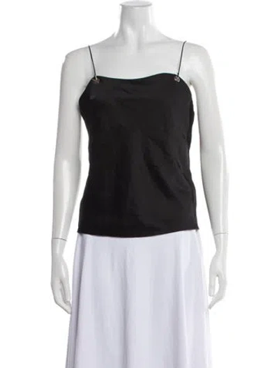Pre-owned Ba&sh Square Neckline Sleeveless Top W/ Tags In Black