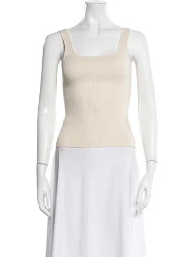 Pre-owned Ba&sh Square Neckline Sweater In Neutrals