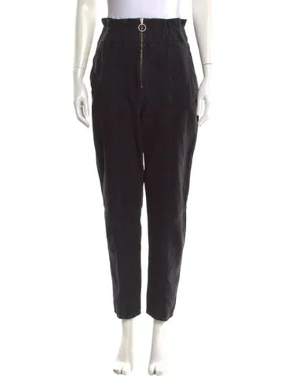 Pre-owned Ba&sh Straight Leg Pants In Black