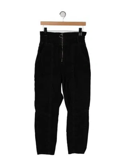 Pre-owned Ba&sh Straight Leg Pants In Black