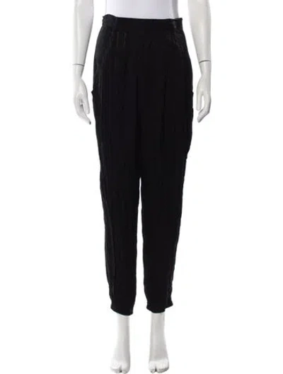 Pre-owned Ba&sh Straight Leg Pants In Black
