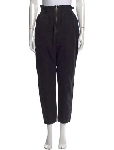 Pre-owned Ba&sh Straight Leg Pants In Black