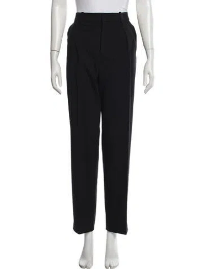 Pre-owned Ba&sh Straight Leg Pants In Black/blue