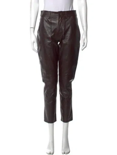 Pre-owned Ba&sh Straight Leg Pants In Brown