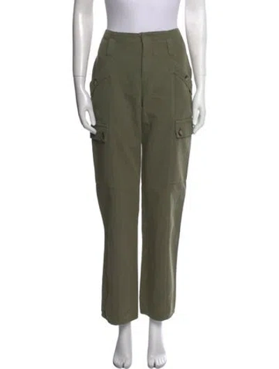Pre-owned Ba&sh Straight Leg Pants In Green