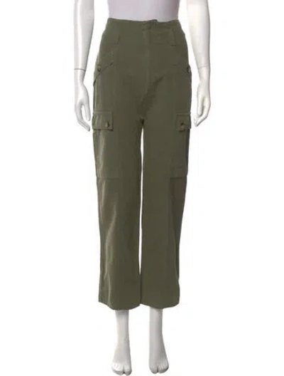 Pre-owned Ba&sh Straight Leg Pants In Green
