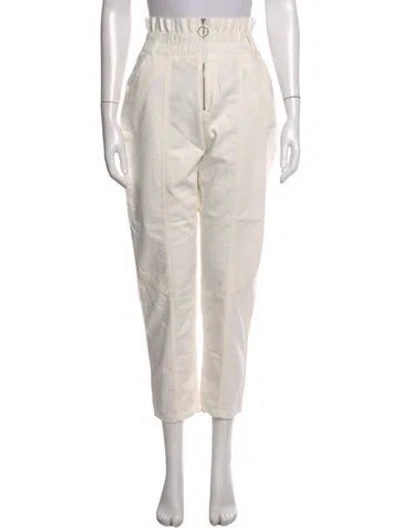 Pre-owned Ba&sh Straight Leg Pants In Neutral