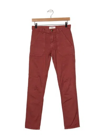 Pre-owned Ba&sh Straight Leg Pants In Red