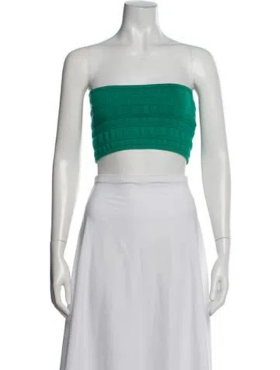 Pre-owned Ba&sh Strapless Crop Top W/ Tags In Neutral