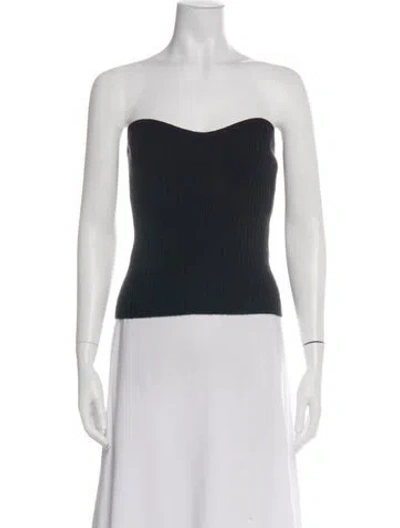 Pre-owned Ba&sh Strapless Top W/ Tags In Black