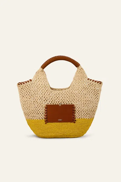 Ba&sh Straw Bag Ara For Woman In Yellow