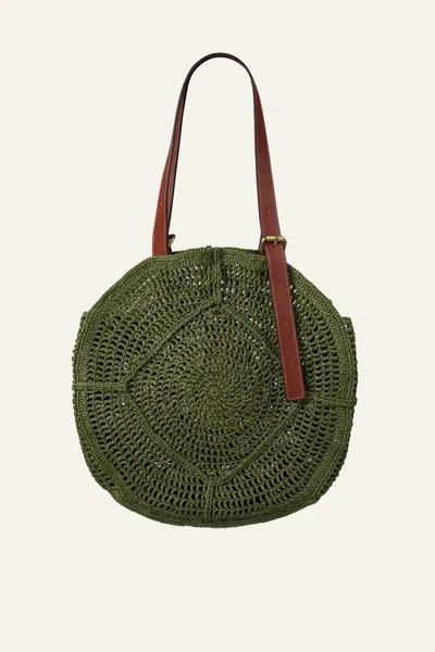 Ba&sh Straw Bag Palma For Woman In Green