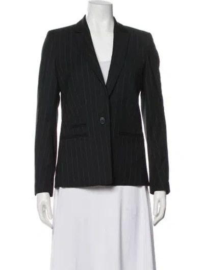 Pre-owned Ba&sh Striped Blazer In Black