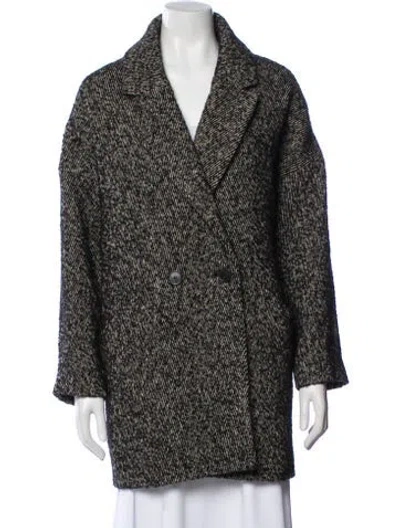 Pre-owned Ba&sh Striped Coat In Brown