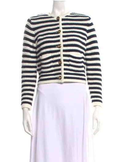 Pre-owned Ba&sh Striped Crew Neck Sweater