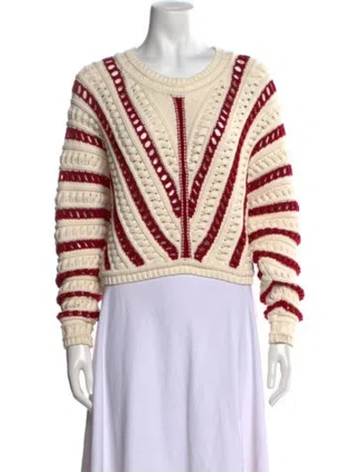 Pre-owned Ba&sh Striped Crew Neck Sweater