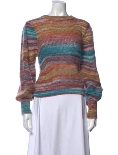 Pre-owned Ba&sh Striped Crew Neck Sweater In Multi