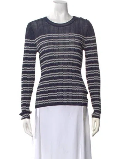 Pre-owned Ba&sh Striped Crew Neck Top W/ Tags