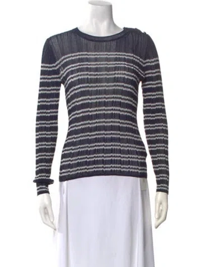 Pre-owned Ba&sh Striped Crew Neck Top W/ Tags