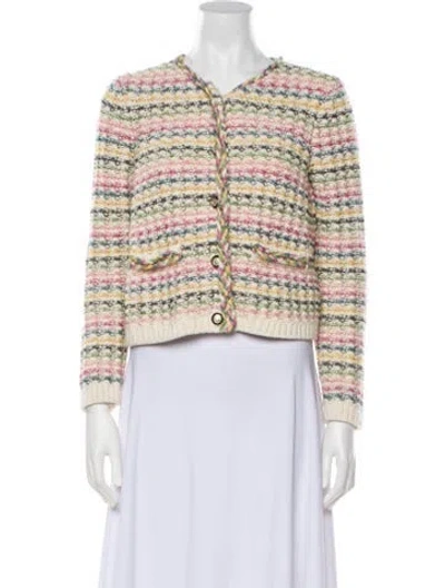 Pre-owned Ba&sh Striped Evening Jacket In Neutral