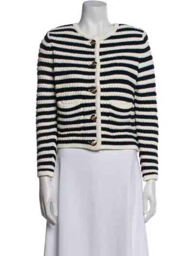 Pre-owned Ba&sh Striped Jacket In Neutral