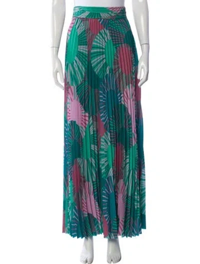 Pre-owned Ba&sh Striped Long Skirt In Green