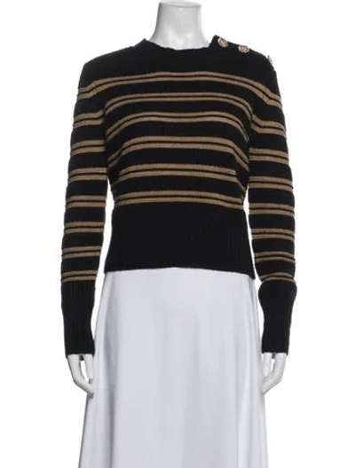 Pre-owned Ba&sh Striped Midi Length Dress In Blue