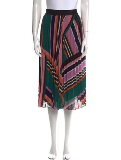 Pre-owned Ba&sh Striped Midi Length Skirt In Multi
