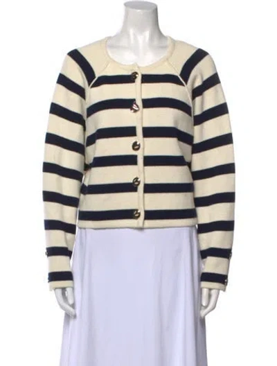 Pre-owned Ba&sh Striped Scoop Neck Sweater