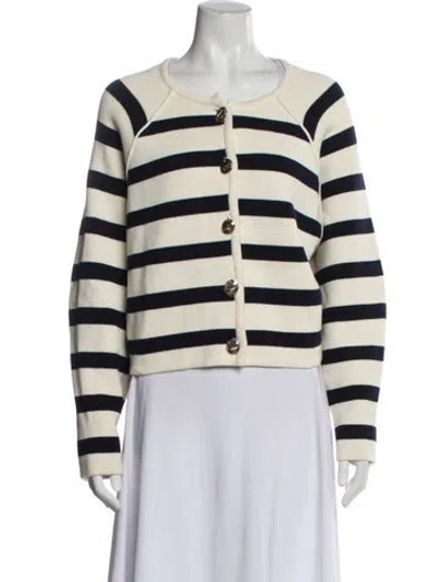 Pre-owned Ba&sh Striped Scoop Neck Sweater