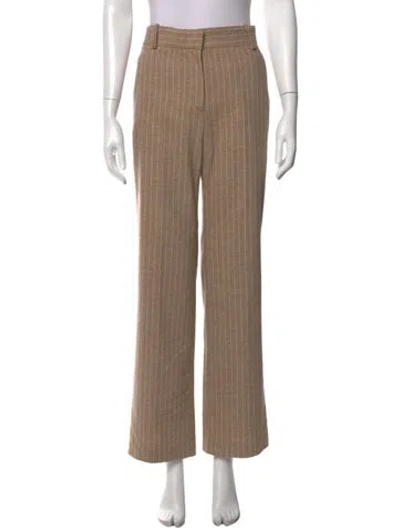 Pre-owned Ba&sh Striped Straight Leg Pants W/ Tags In Neutrals