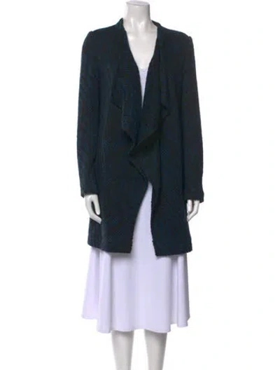 Pre-owned Ba&sh Striped V-neck Sweater In Black