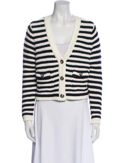 Pre-owned Ba&sh Striped V-neck Sweater In Multi