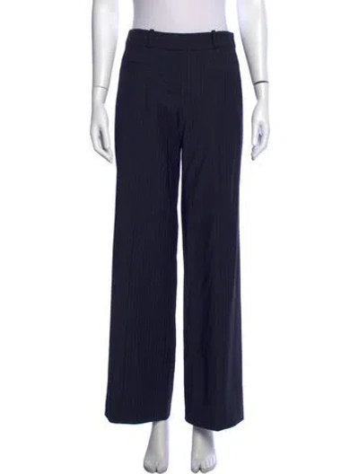 Pre-owned Ba&sh Striped Wide Leg Pants In Blue